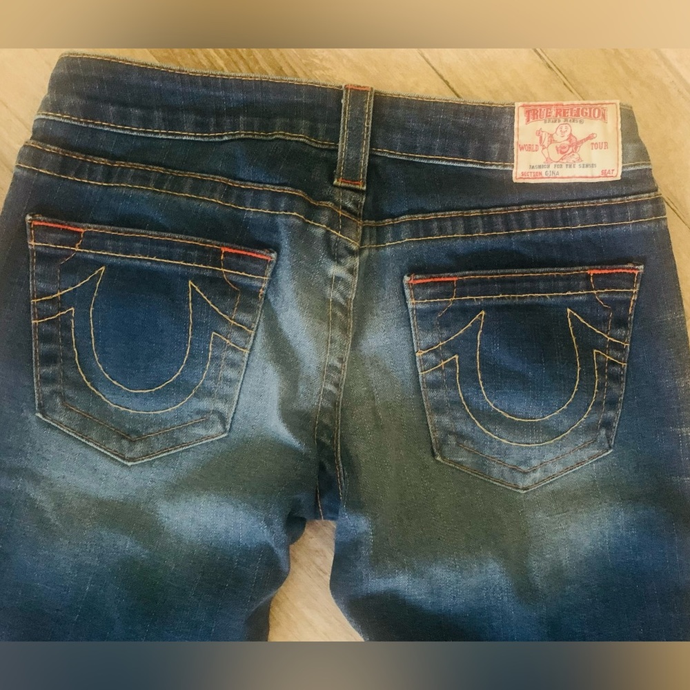 True Religion Blue Gina Jeans Size 27